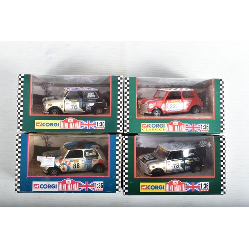 37 - SIXTEEN BOXED 1:36 SCALE CORGI MINI MODELS, to include a Minitex Mini Minitex National Rally Champio... 