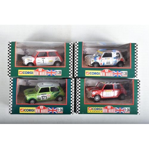 37 - SIXTEEN BOXED 1:36 SCALE CORGI MINI MODELS, to include a Minitex Mini Minitex National Rally Champio... 