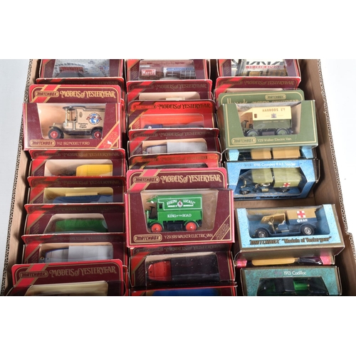 38 - THREE TRAYS OF BOXED MATCHBOX MODELS OF YESTERYEAR, some models included are a Grand Prix Y-10 1957 ... 