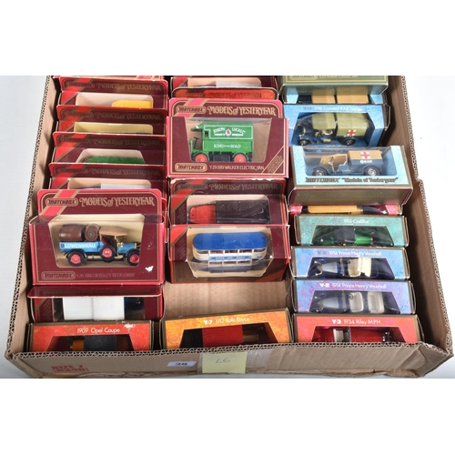 38 - THREE TRAYS OF BOXED MATCHBOX MODELS OF YESTERYEAR, some models included are a Grand Prix Y-10 1957 ... 