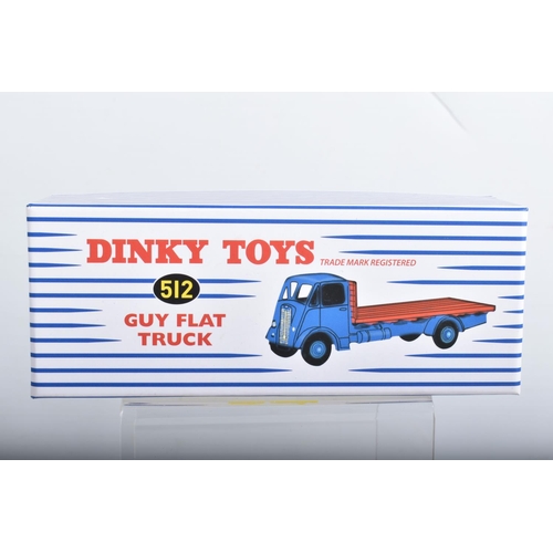 4 - FIVE BOXED ATLAS EDITIONS REPRODUCTION DINKY TOYS GUY LORRY/TRUCK MODELS, Guy Warrior Flat Truck, No... 