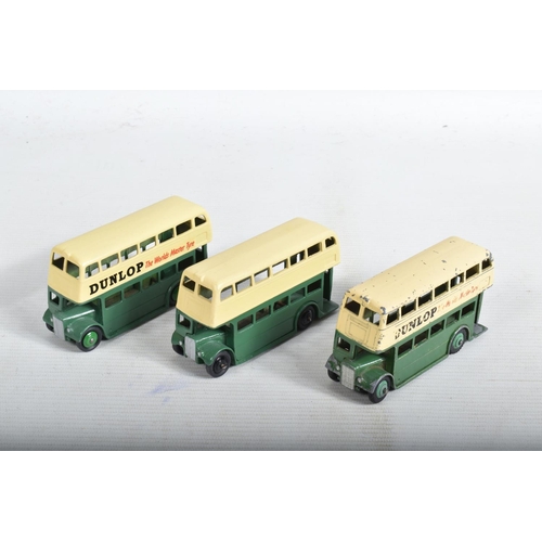 46 - A QUANTITY OF ASSORTED DINKY TOYS 29c/290 DOUBLE DECKER BUSES, mixture of all three types of radiato... 