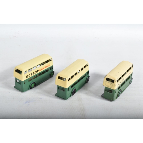 46 - A QUANTITY OF ASSORTED DINKY TOYS 29c/290 DOUBLE DECKER BUSES, mixture of all three types of radiato... 