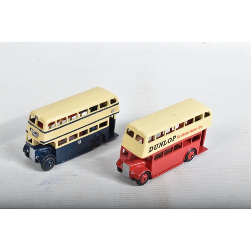 46 - A QUANTITY OF ASSORTED DINKY TOYS 29c/290 DOUBLE DECKER BUSES, mixture of all three types of radiato... 