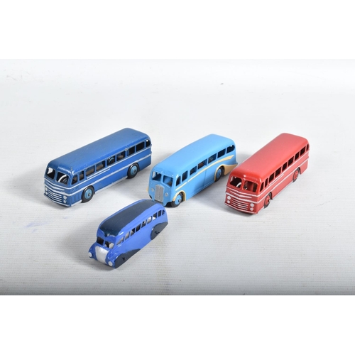 47 - A QUANTITY OF ASSORTED DINKY TOYS BUSES AND COACHES, Streamline Bus, No.29b, Single Deck Bus, No.29e... 