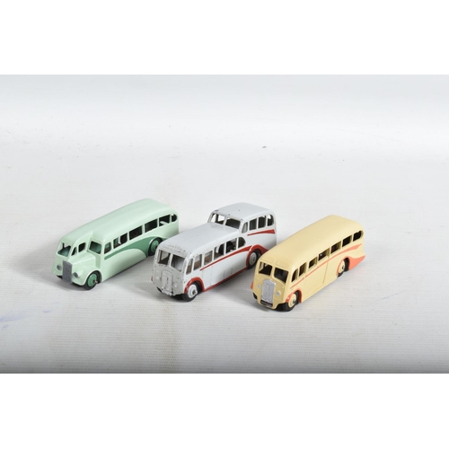 47 - A QUANTITY OF ASSORTED DINKY TOYS BUSES AND COACHES, Streamline Bus, No.29b, Single Deck Bus, No.29e... 