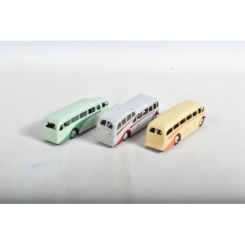 47 - A QUANTITY OF ASSORTED DINKY TOYS BUSES AND COACHES, Streamline Bus, No.29b, Single Deck Bus, No.29e... 