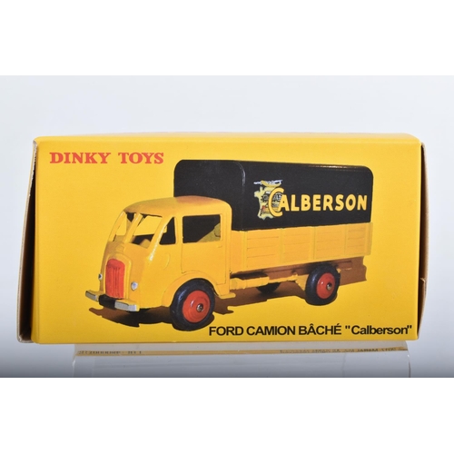 5 - SEVEN BOXED ATLAS EDITIONS REPRODUCTION FRENCH DINKY TOYS LORRY/TRUCK MODELS, Ford Camion Bache 'Cal... 