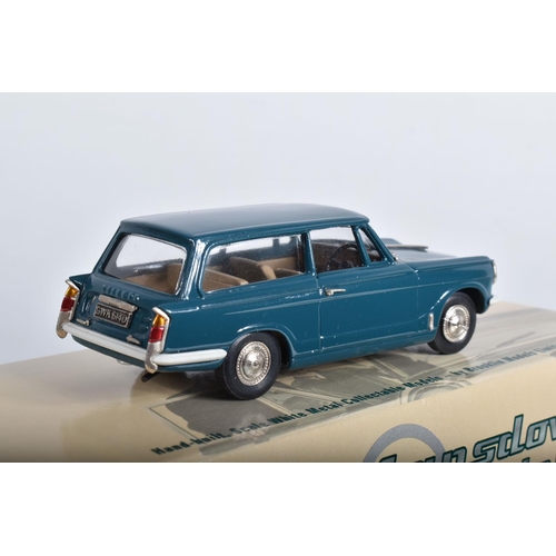 52 - FIVE BOXED 1/43 SCALE TRIUMPH HERALD AND VITESSE MODELS, Mimodels 1960 Monte Carlo Rally Herald, RN2... 