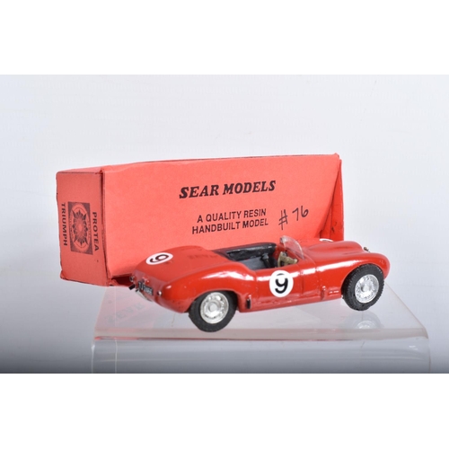 53 - TWO BOXED SEAR MODELS TRIUMPH CAR MODELS, 1/43 scale resin models, Swallow Doretti and Protea, both ... 