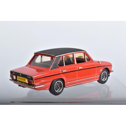 55 - FIVE BOXED TRIUMPH 2000 AND DOLOMITE CAR MODELS, all 1/43 scale, 2000 are Crossway Models 1966 Monte... 