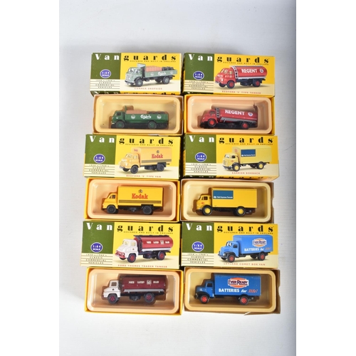 6 - TWELVE BOXED VANGUARDS 1:64 AND 1:43 SCALE DIECAST MODEL VEHICLES, this is split into ten 1:64 scale... 