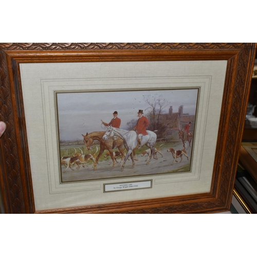 294 - WALTER JENKS MORGAN ( 1847-1942) THREE FIGURE STUDIES, comprising a family group on a cart, initiall... 