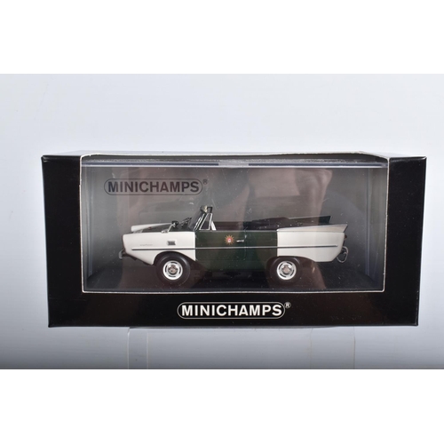 60 - A BOXED MINICHAMPS 1/43 SCALE DIECAST AMPHICAR, 'Polizei Hamburg', No.400 097090, limited edition of... 