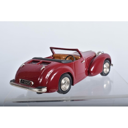 62 - SEVEN BOXED LANSDOWNE (BROOKLIN) 1/43 SCALE WHITEMETAL TRIUMPH CAR MODELS, 1935 Vitesse Flow-Free, N... 