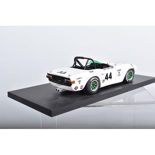 65 - SIX BOXED TRIUMPH TR4 AND TR6 SPORTS CAR MODELS, all 1/43 scale, TR4 are Provence Moulage TR4S RN59,... 