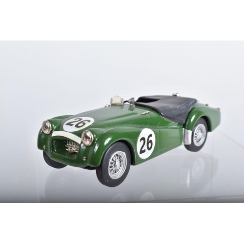 67 - FIVE BOXED K & R REPLICAS TRIUMPH TR2 SPORTS CAR MODELS, all 1/43 scale, 1954 Tourist Trophy car RN2... 