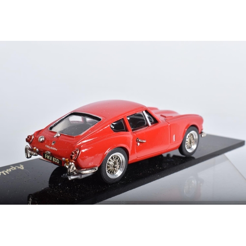 68 - SIX BOXED TRIUMPH GT6 AND SPITFIRE SPORTS CAR MODELS, all 1/43 scale, GT6 are Mimodels 1967 Monte Ca... 