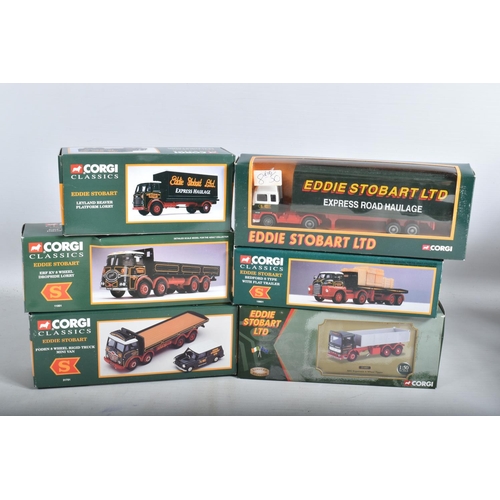 70 - A COLLECTION OF BOXED MAINLY CORGI CLASSICS EDDIE STOBART DIECAST VEHICLES, to include three Mini Ra... 