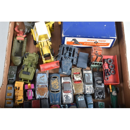 71 - A QUANTITY OF UNBOXED AND ASSORTED PLAYWORN DIECAST VEHICLES, to include Spot-On Armstrong Siddeley ... 