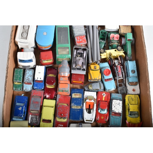 72 - A QUANTITY OF UNBOXED AND ASSORTED PLAYWORN DIECAST VEHICLES, to include Corgi Toys Chitty Chitty Ba... 