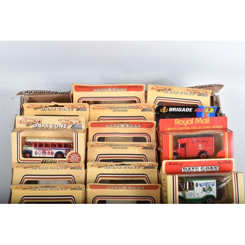 75 - THREE TRAYS OF MOSTLY BOXED LLEDO DAYS GONE MODELS AND OTHERS, some of the Days Gone models include ... 