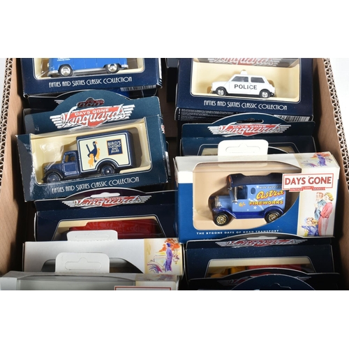 77 - THREE TRAYS OF BOXED LLEDO DIECAST MODEL VEHICLES, to include a selection of Days Gone Vanguards mod... 