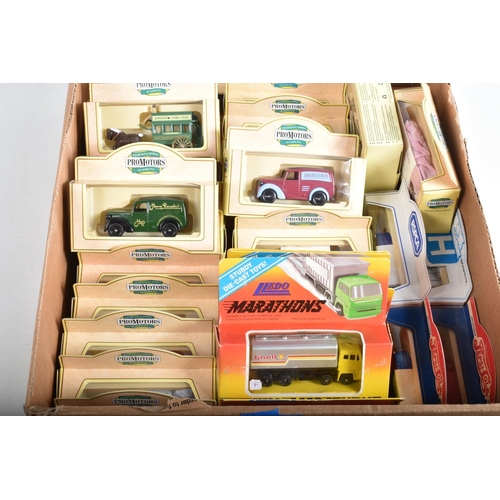 77 - THREE TRAYS OF BOXED LLEDO DIECAST MODEL VEHICLES, to include a selection of Days Gone Vanguards mod... 