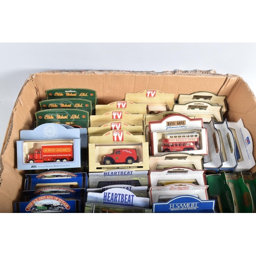 78 - TWO LARGE TRAYS OF BOXED LLEDO MODEL DIECAST VEHICLES, mostly promotional models, some included are ... 