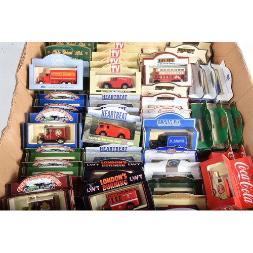 78 - TWO LARGE TRAYS OF BOXED LLEDO MODEL DIECAST VEHICLES, mostly promotional models, some included are ... 