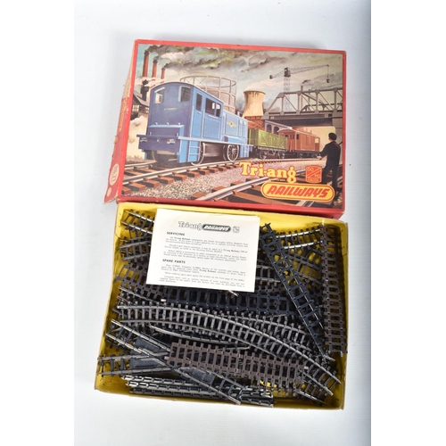 312 - A BOXED TRI-ANG RAILWAYS OO GAUGE TRAIN SET, No.RPC, comprising Steeple Cab 0-4-0 electric locomotiv... 