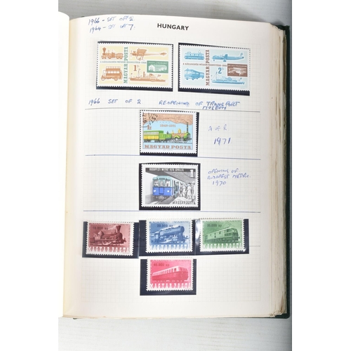 407 - WORLDWIDE COLLECTION OF STAMPS AS TRAIN THEMATICS