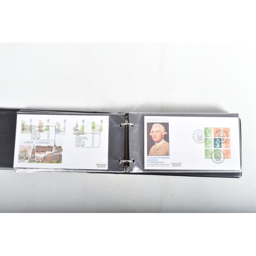 408 - BANANA BOX WITH COLLECTION OF WORLDWIDE FDCS IN ALBUMS, OFTEN ANIMAL THEMATICS, ALSO SOME FRAMED ITE... 