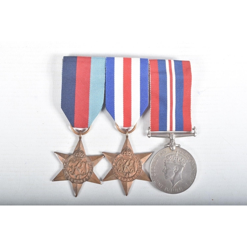 438 - A COLLECTION OF WWII AND LATER MEDALS AND EPHEMERA, to include a set of three that are swing mounted... 