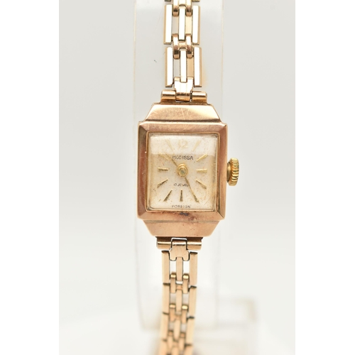 81 - TWO LADIES WRISTWATCHES, the first a hand wound movement 'Bulova' rolled gold ladies wristwatch, tog... 