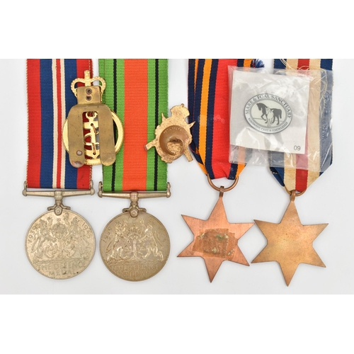 88 - WWII MEDALS, to include two George VI Defence medals, with ribbons, unassigned, 'The France and Germ... 