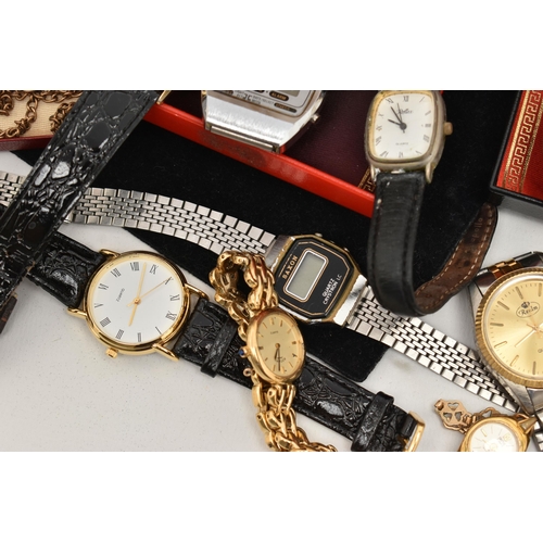 112 - AN ASSORTMENT OF LADIES AND GENTS WRISTWATCHES, to include a boxed 'Sekonda' gents manual wind watch... 