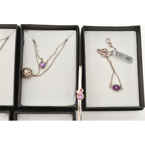 116 - AN ASSORTMENT OF 'KIT HEATH' JEWELLERY, to include fifteen white metal necklaces, some with gold pla... 