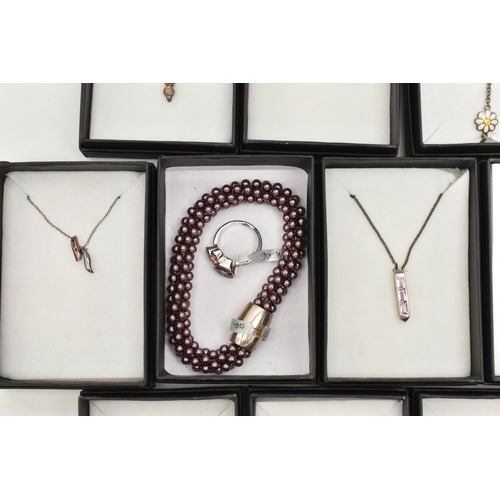 117 - AN ASSORTMENT OF 'KIT HEATH' JEWELLERY' to include thirteen white metal necklaces, some with gold pl... 