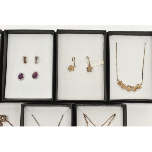 120 - ASSORTED 'KIT HEATH' JEWELLERY, to include a large circular form silver pendant necklace, a silver a... 