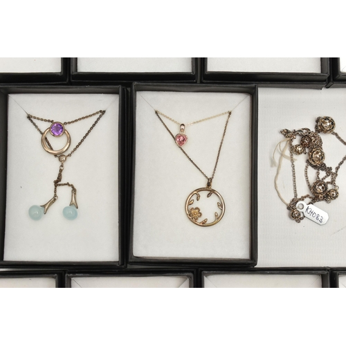 120 - ASSORTED 'KIT HEATH' JEWELLERY, to include a large circular form silver pendant necklace, a silver a... 