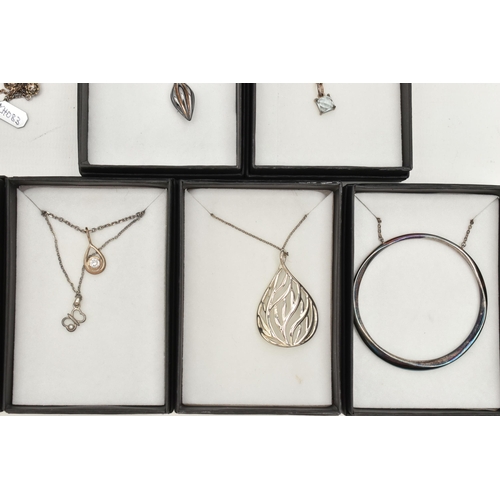 120 - ASSORTED 'KIT HEATH' JEWELLERY, to include a large circular form silver pendant necklace, a silver a... 