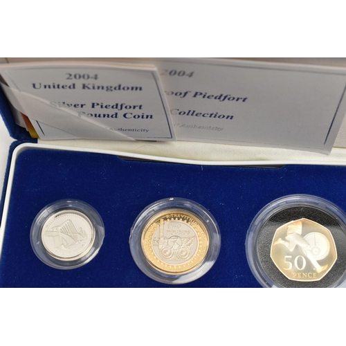 153 - A QUANTITY OF SILVER COINS AND MEDALS, to include a cased Westminster 1996 St Helena sterling silver... 