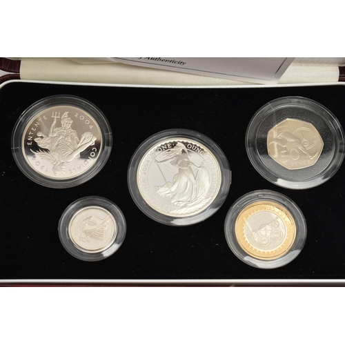 153 - A QUANTITY OF SILVER COINS AND MEDALS, to include a cased Westminster 1996 St Helena sterling silver... 