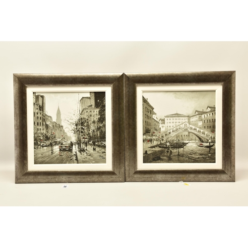 291 - HENDERSON CISZ (BRAZIL 1960) 'CITY VISIONS III & IV', two signed artist proof edition prints on boar... 