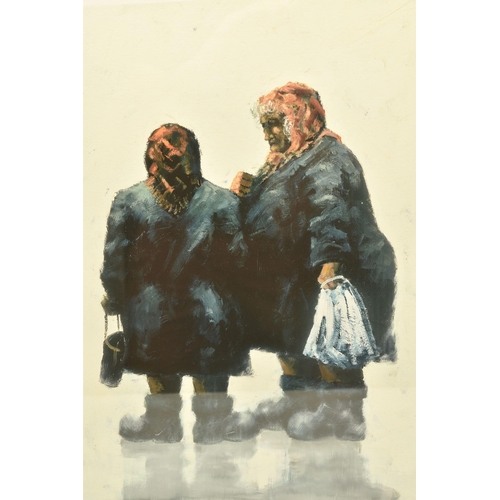 294 - ALEXANDER MILLAR (SCOTLAND 1960) 'GOSSIPS', a signed limited edition print on paper, depicting two f... 