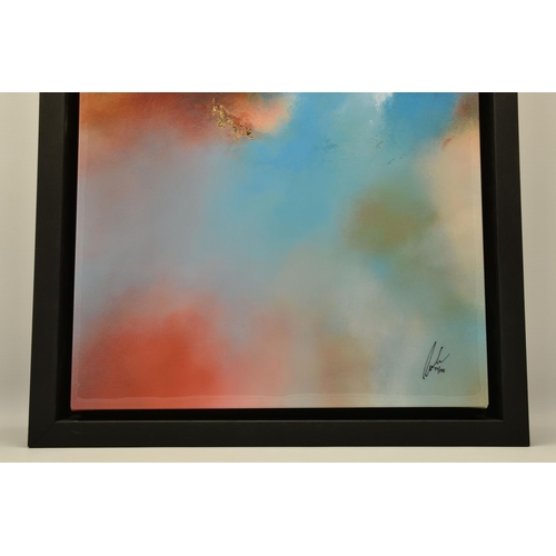 310 - SIMON KENNY (IRELAND 1976) 'CLOUDSONG I', a signed limited edition print on canvas, an abstract depi... 