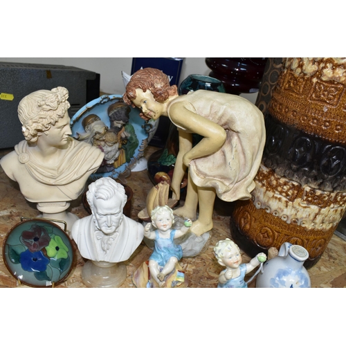 329 - A GROUP OF NAMED ORNAMENTS, comprising two Royal Worcester 'Days of the Week' figurines 3256 Sunday'... 