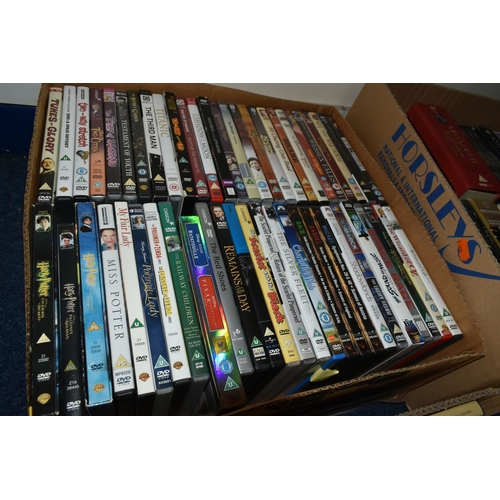 338 - SIX BOXES OF DVDS AND CDS, approximately two hundred and fifty mostly classical music CDs artists in... 