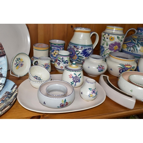 341 - A COLLECTION OF POOLE POTTERY, twenty seven pieces to include a large Traditional Ware Carter Stable... 